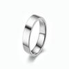 European & American Fashion Titanium Steel Couple Ring - Polished, Engraved, Non-Fading.