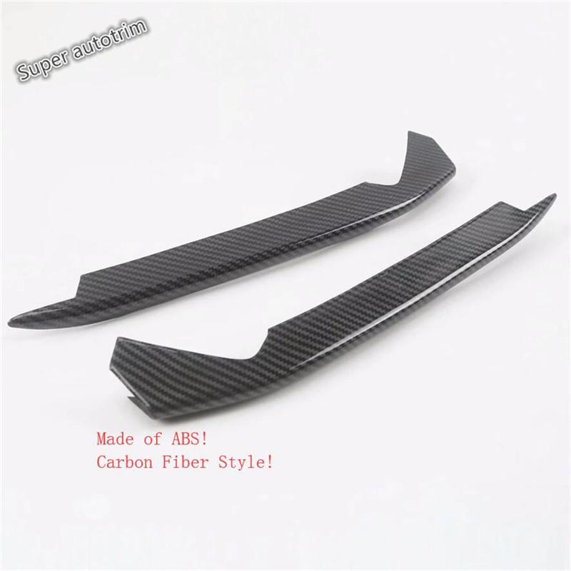 Car Front Fog Lights Lamps Eyebrow Strip Decoration Cover Trim For Honda Accord 10th 2018 - ABS Chrome Accessories Exterior