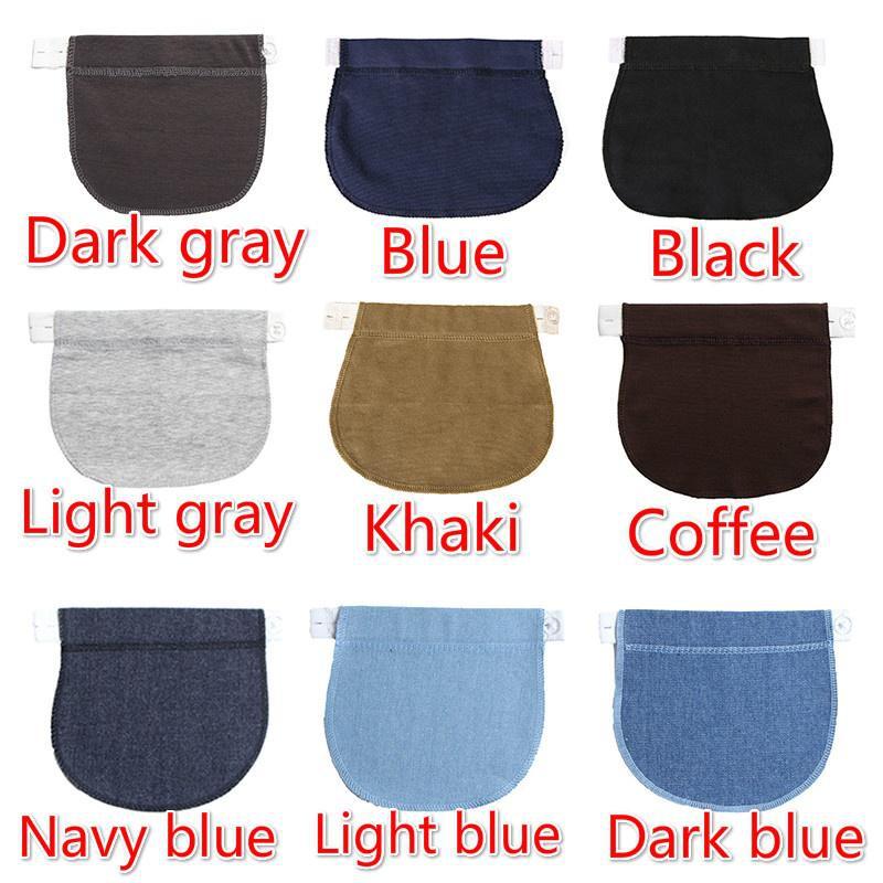 1ks Těhotenské těhotenské kalhoty s nastavitelným elastickým prodlužovačem pasu pro těhotné