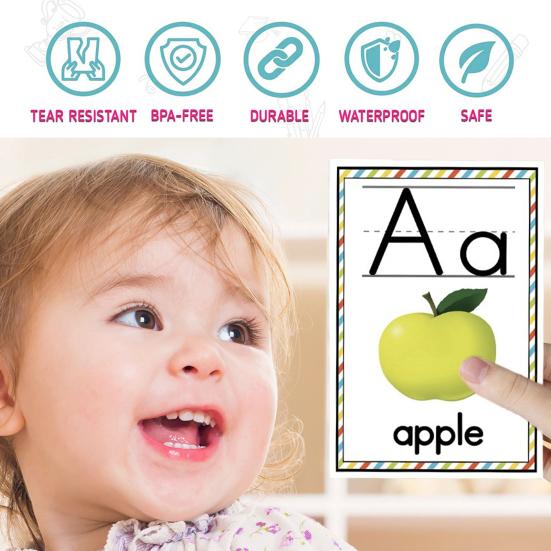 

1 набор из 26 букв Флэш-карты ABC Алфавит Слова Дошкольное обучение Распознавание животных Образовательная познавательная Флэш-карта Игрушка Малыши Мальчики Девочки Подарок A