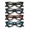Ladies Cat Eye Reading Eyeglasses Unisex Women Men Anti Blue Light Computer Far-sight Glasses Finished Presbyopia Eyewear To+4.0