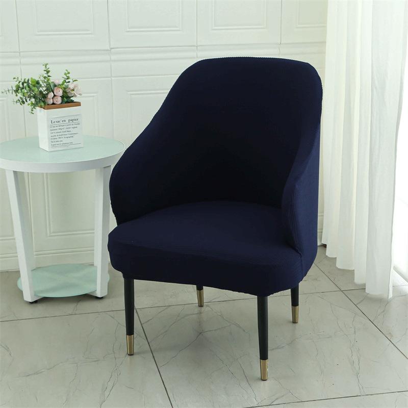 Nordic Style Computer Universal Semicircular Office with Armrests and Full-inclusive Dining Chair Cover Curved Small Sofa Cover