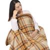 Flannel Snap Blanket Office Wearable Home Decor Outdoor Travel Supplies Multi-function Plaid Multi-style Shawl Lazy Leisure