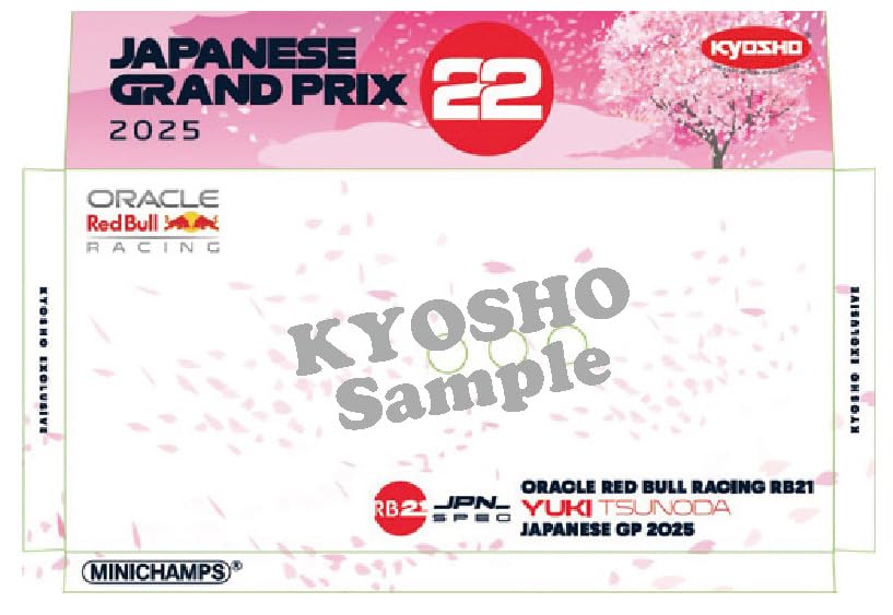 

Kyosho Minichamps x Kyosho Oracle Red Bull Racing RB21 Юки Цунода Гран-при Японии 2025 Готовая модель 447250322 1/43