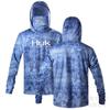 HUK fishing suit men's hoodie summer sun protection long sleeve fishing top with mask outdoor sports fishing shirt