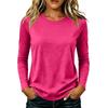 Women's Casual Long Sleeve Color Top for Everyday Wear