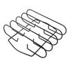 BBQ Rib Rack Iron Non Stick Grilling Rib Stand Black Barbecue Grill for Steak Lamb Chops Outdoor