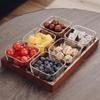 Nordic Retro Divided Glass Fruit Snack Tray