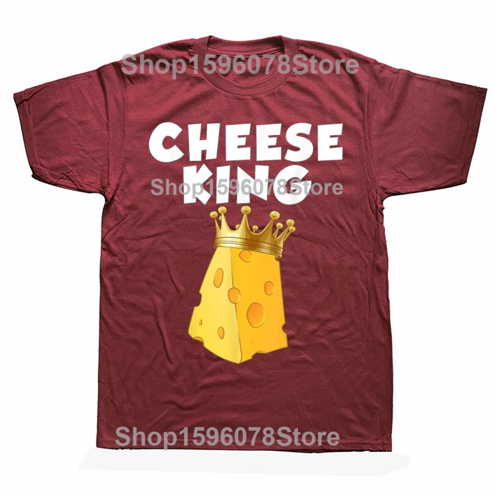 Funny Dairy Food Cheese Lover T Shirts Men Women Pure Cotton Humor Streetwear Tee Shirt Short Sleeve Unisex Loose Clothing