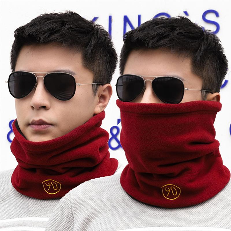 Men'S Trendy Neck Protection And Warm Headband Scarf For Women'S Autumn And Winter Cycling, Windproof And Thickened With Fleece
