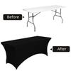Washable Rectangular Table Cloth Universal Bed Cover Black Birthday Table Cover  Beauty Massage