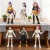 5/6/8Pcs Kpop Hunter Figure Cake Topper Animated Movie Inspired Cartoon Character Figurine Statue Collectible Model Home Office Desktop Decoration