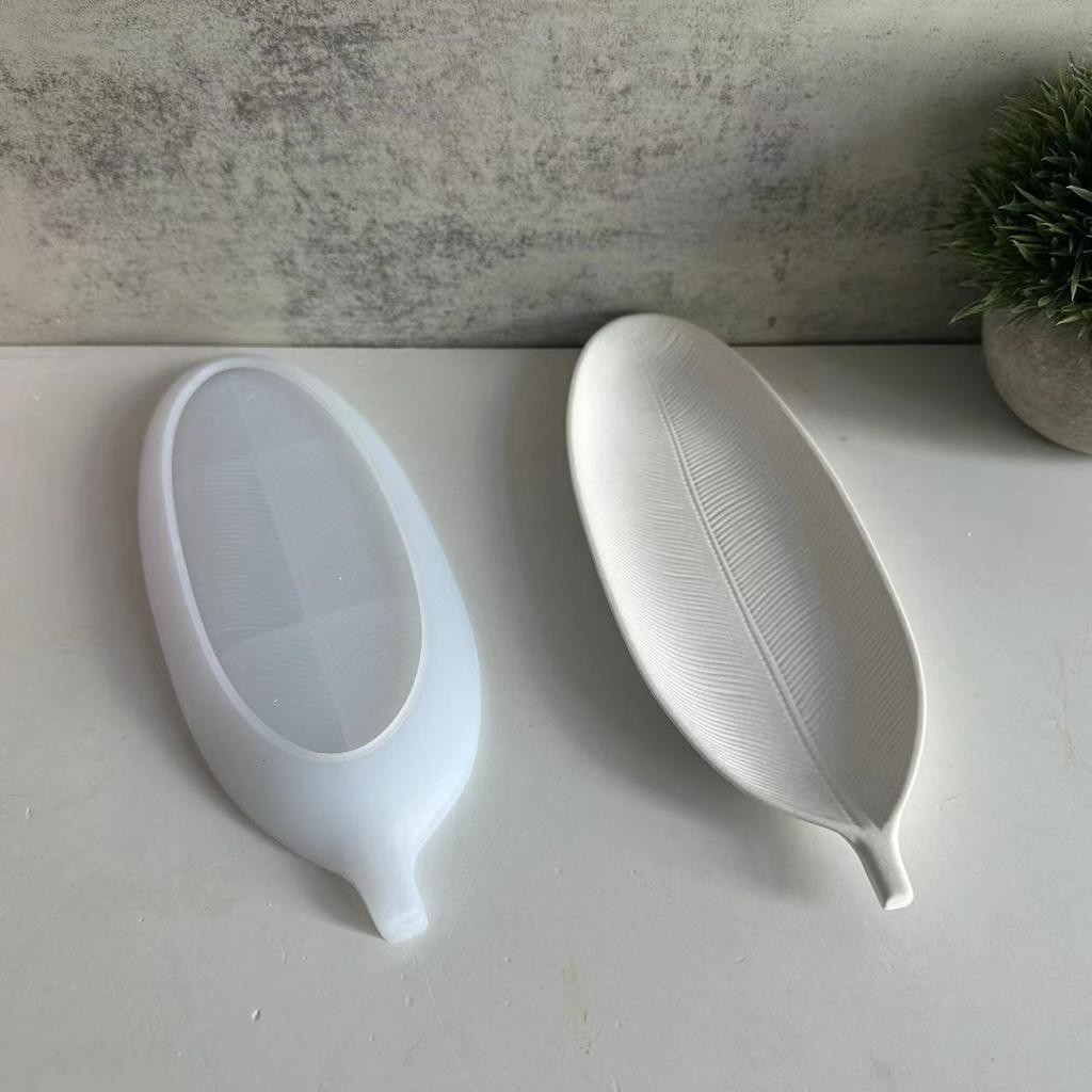 DIY Leaf Plate Mold Leaf Plate Tray Plaster Mold Furniture Decoration Mold