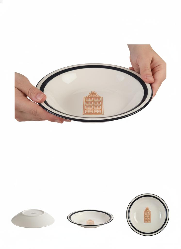 Soup Plate For Dinner Or Breakfast 500Ml Ceramic Ø 21 Cm For Serving