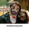 1Set Fake Beard Prop Simulation False Eyebrow Cosplay Mustache Party Photo Performance Decoration Costume Accessory