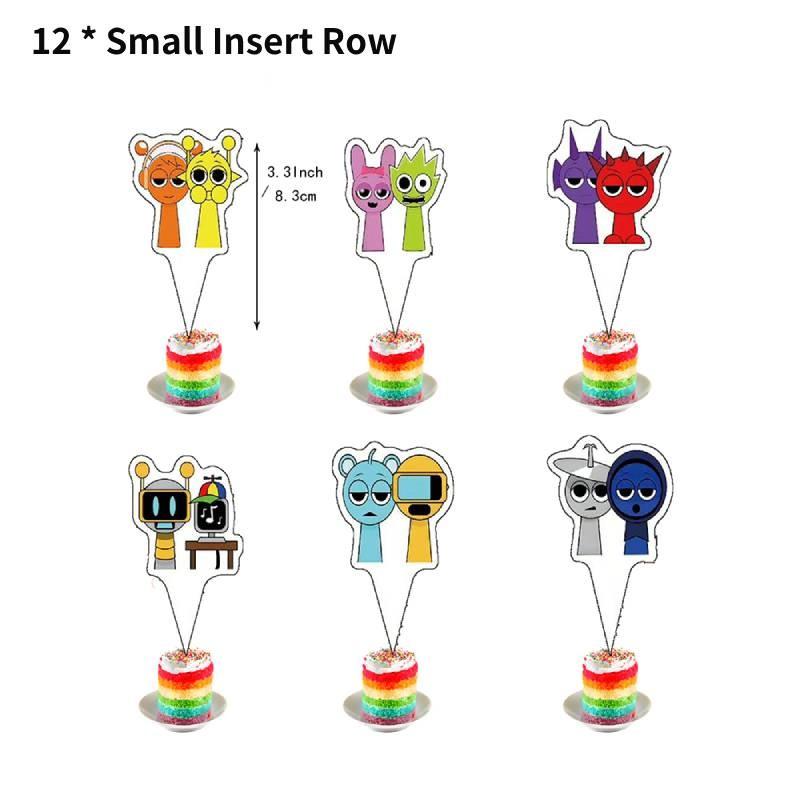 Festive Incredibox Sprunki Birthday Party Decoration Set With Colorful Balloons And Banners