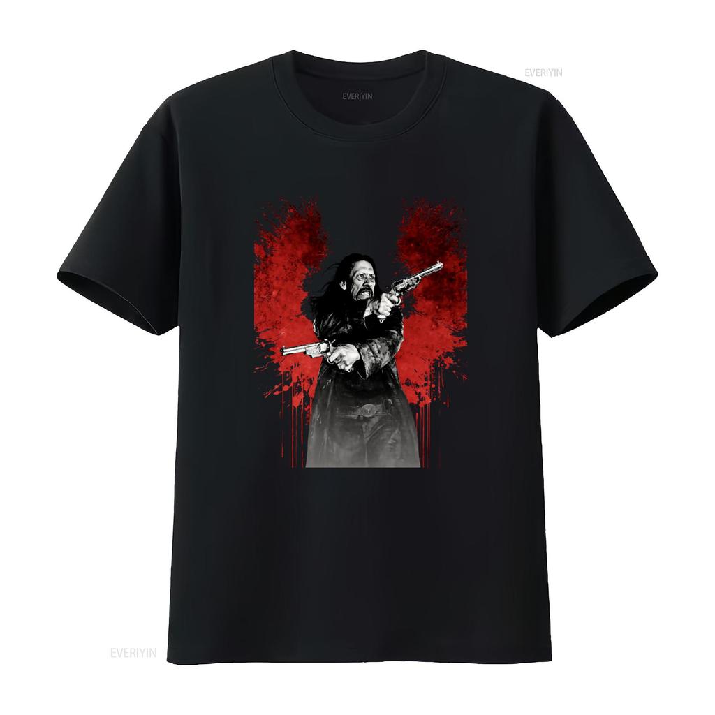 Dead IN Tombstone Danny Trejo Cult Movie Print T Shirt for Men Stylish Retro Western Design vintage Washed graphic Breathable