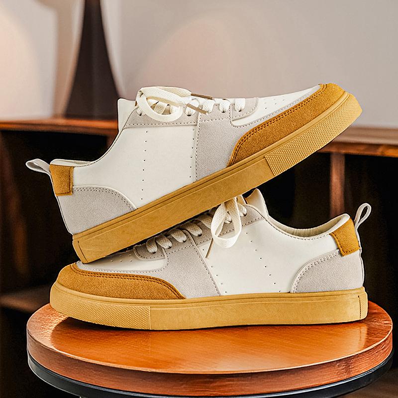 Men s Vintage Low-Top Sneakers Lace-Up Non-Slip Casual Walking Shoes 39