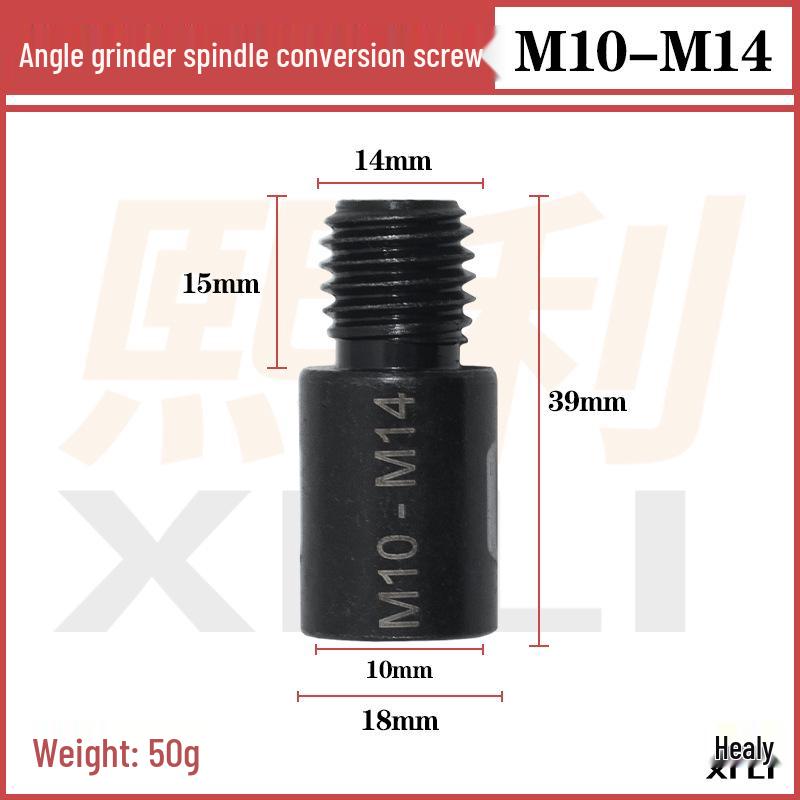 M10 To M14 High Hardness Angle Grinder Spindle Thread Adapter
