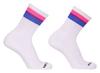 White Socks Bisex Flag Fetish Half Socks - Barcode Berlin - SOCKS