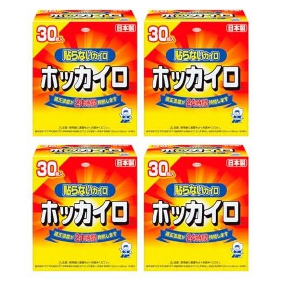 Hokkairo non-adhesive type regular size 4 boxes (120 pieces) bulk purchase expiration date April 2027