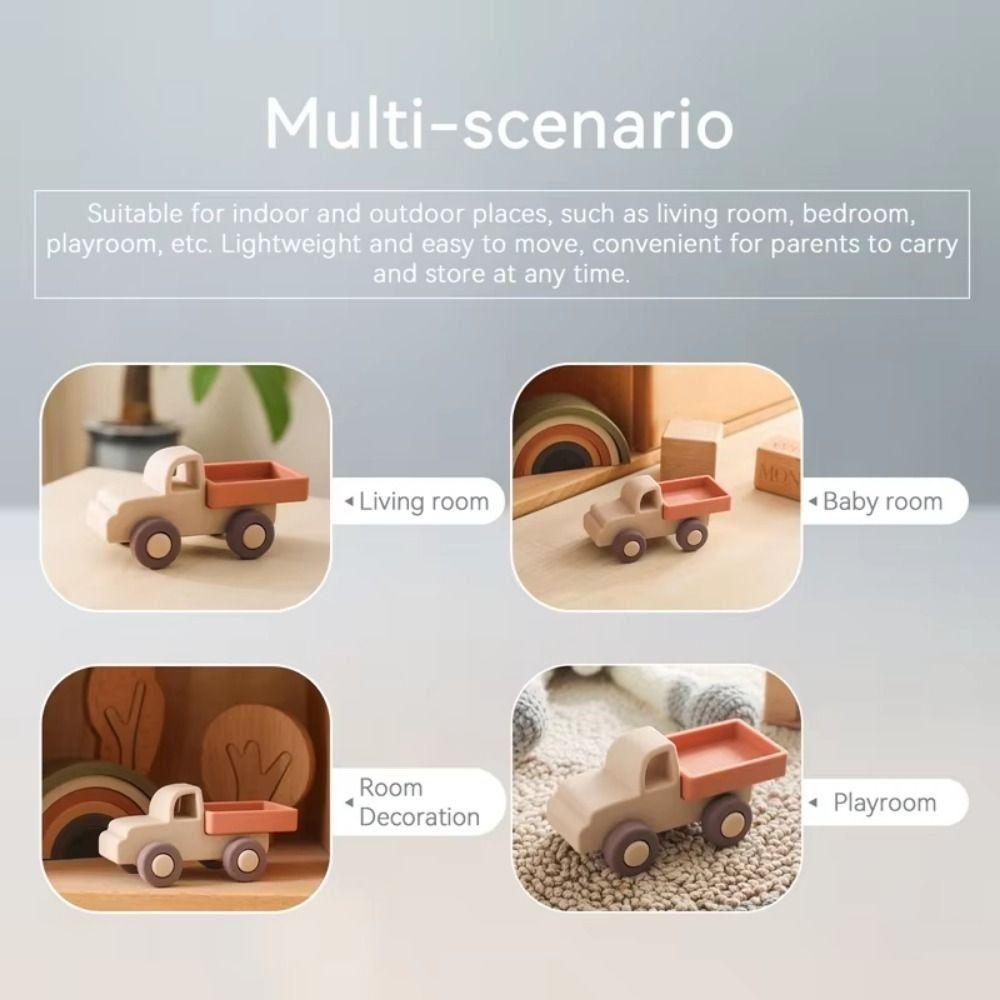 Food Grade Teething Car Teether Toy Silicone Car Toy Baby Silicone Car Children