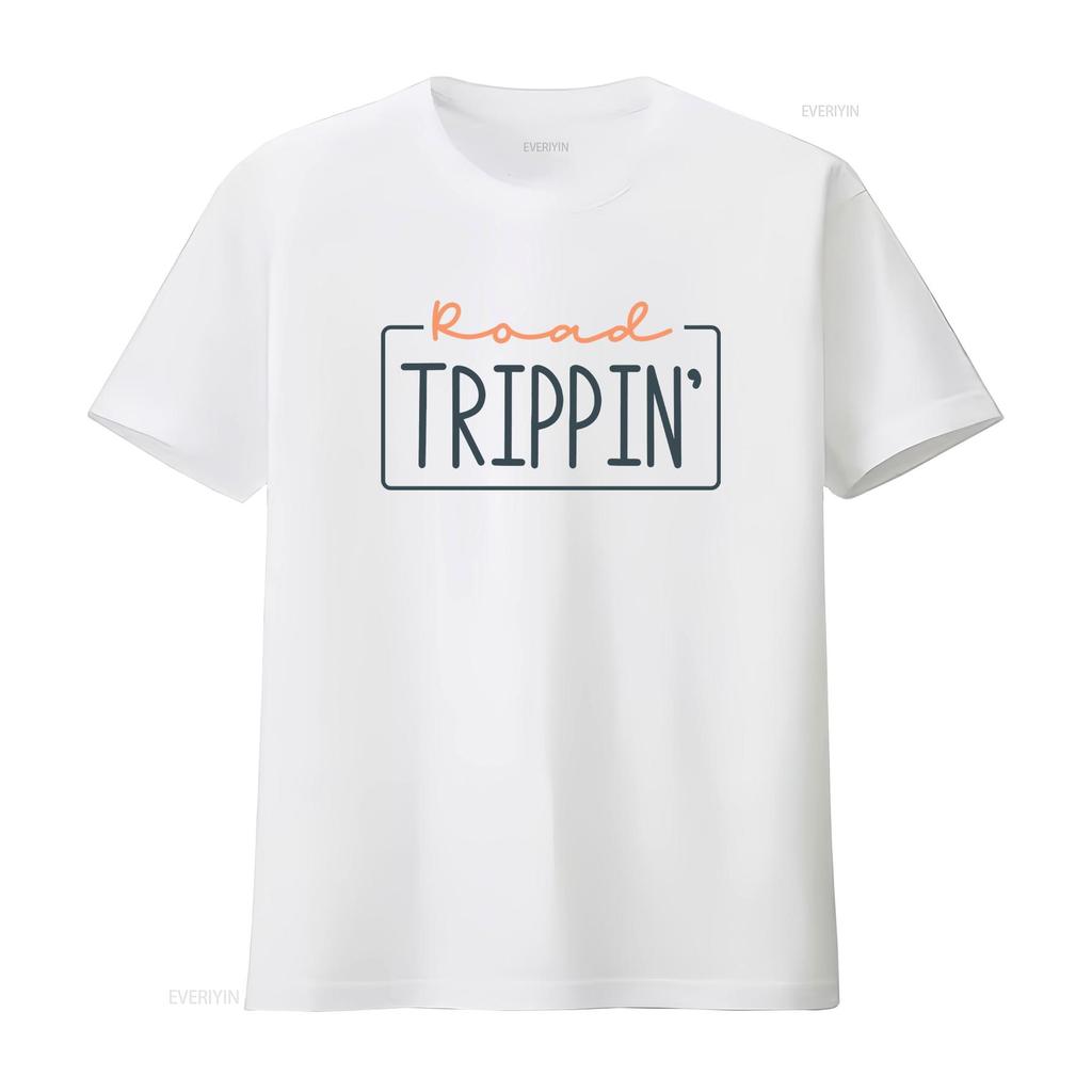 Road tripping shirt Vacation Summer Beach Camping tee trip Traveling Family vintage Washed Breathable Casual Stylish graphic
