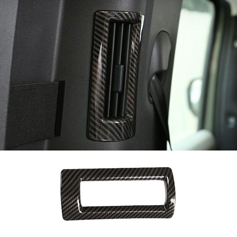C Pillar Air Outlet Vent Cover Trim Fit For Defender 110 - Carbon Fiber