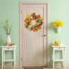 Artificial Wreath with Pumpkins Thanksgiving Wreath for Front Door, Window, Farmhouses, Indoor and Outdoor Decorations