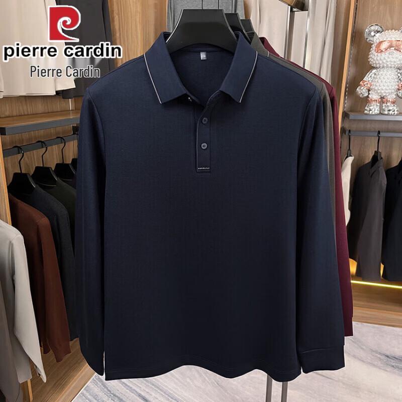 Pierre Cardin Men's Casual Long Sleeve Polo T-Shirt