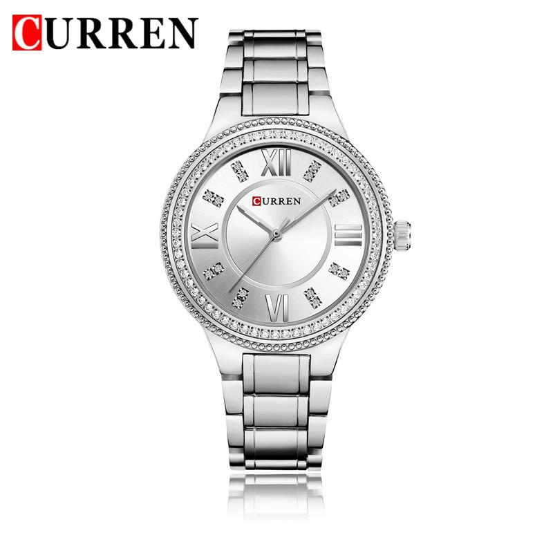 CURREN New Fashion Women Watch Top Brand Luxury Ladies Girl Wristwatch Gold Stainless Steel Bracelet Classic Female Clock 9004