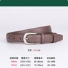 Womens Genuine Leather Belt With Pin Buckle Slim Business Waistband Office Casual Formal Wear Black Brown Beige Tan