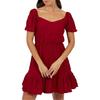 Womens/Ladies Sweetheart Short-Sleeved Mini Dress