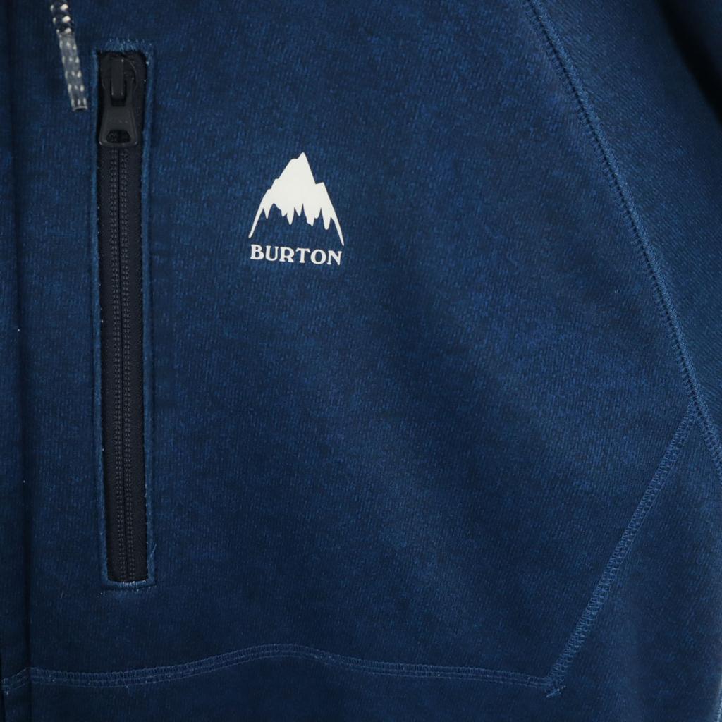 BURTON Long sleeve Zip hoodie XXL Blue navy blue Biggs Men's Used