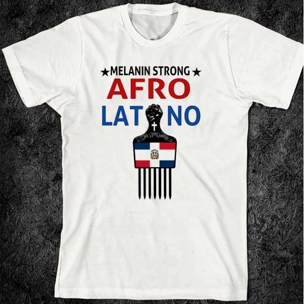 

Dominican Republic , Afro-Latino melanin strong Republica Dominicana Flag Unisex T-Shirt S
