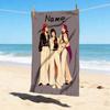 Custom Name Fantasy Heroes Stylish Digital Printing Beach Towel Quick‑Drying Absorbent Blanket for Beach Pool Gym Travel