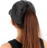 Ponytail Hats for Women - Distressed Hat with Ponytail Hole for Women Baseball Cap