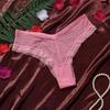 Low Waist Mesh Floral Panties Female Lingerie Patchwork Lace Flower Transparent Briefs Underwear Hollow Mesh Sheer Lace Thong