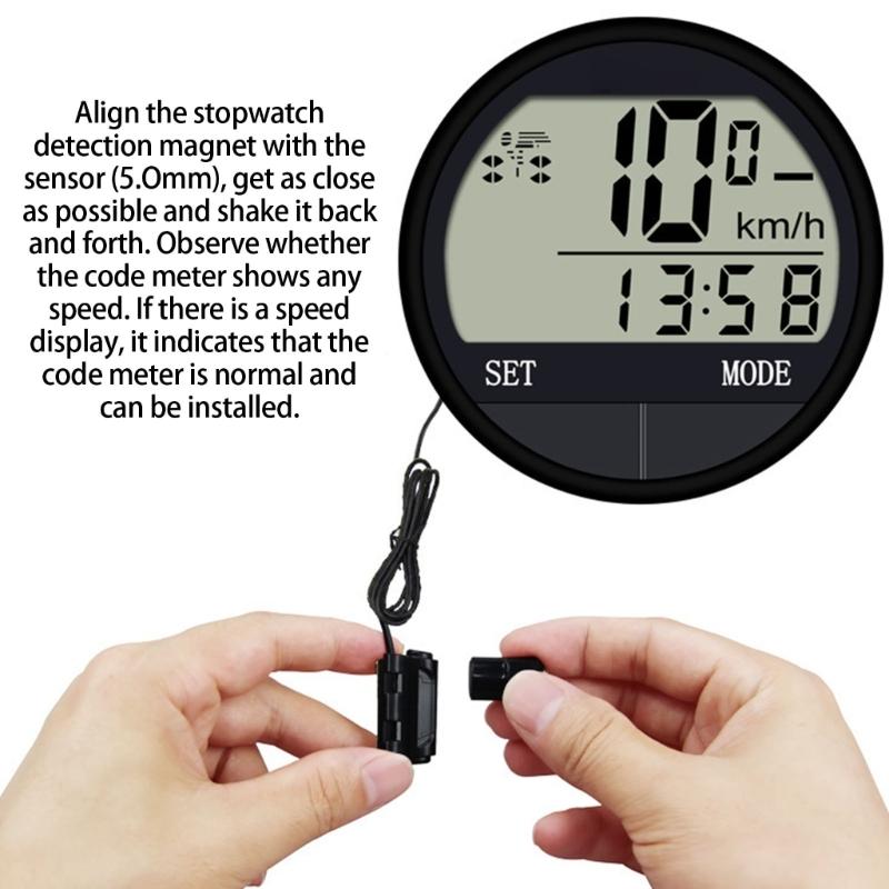 Speed Counter Code Table Bike Ride Speedometers Odometers Cycling Speed Counter for Various Weather Conditions