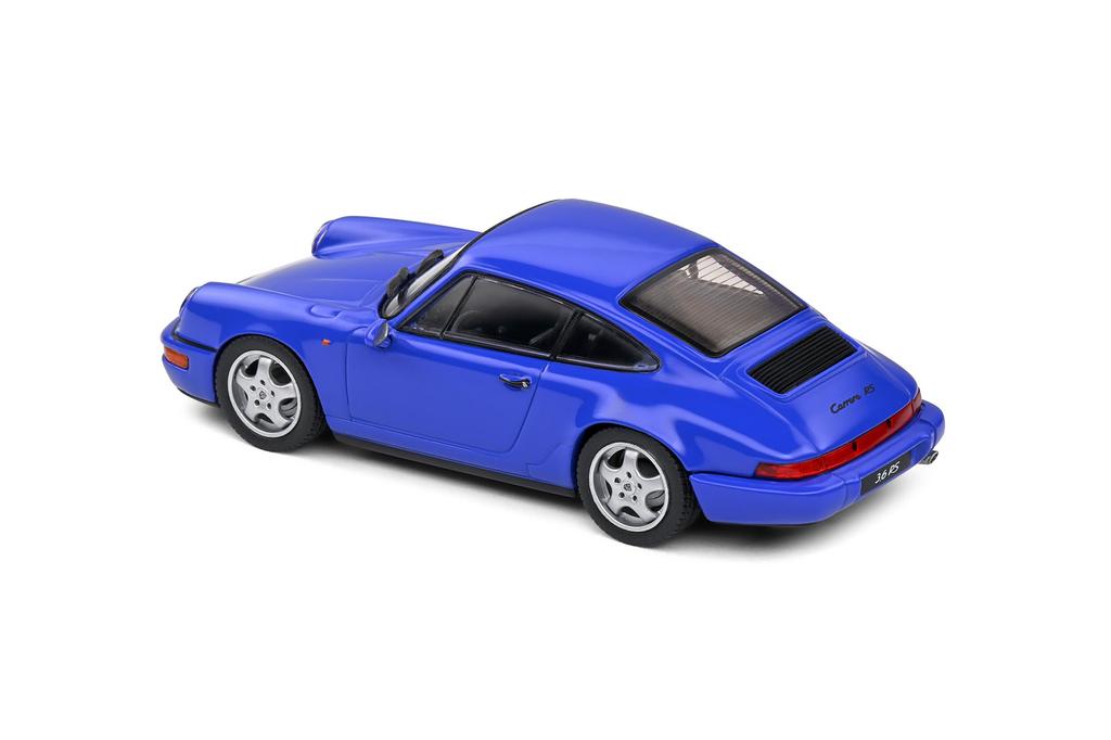 Solido Scale Porsche 911 Carrera RS 1992 Blue SOLIDO Carrera Diecast Car 1/43 (964) [Used]