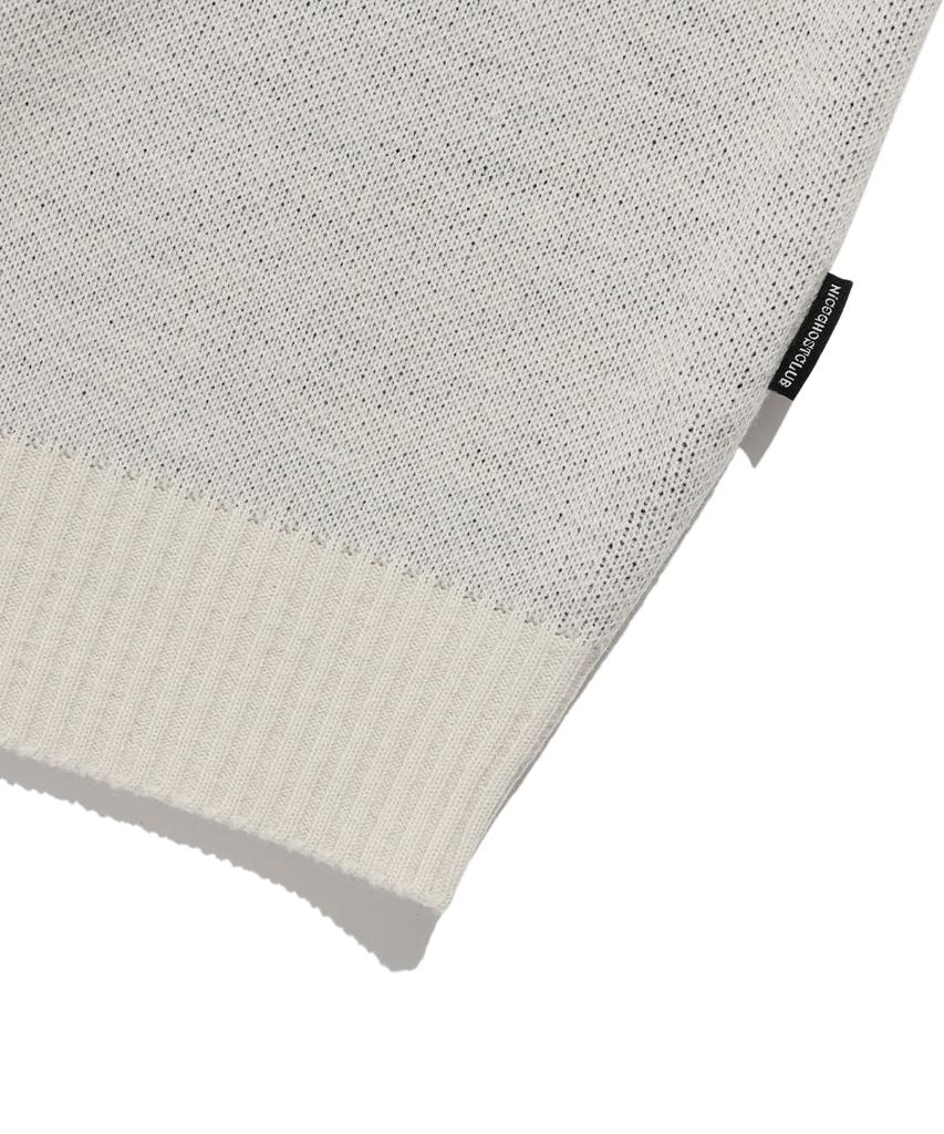 NICEGHOSTCLUB Tornado Logo Knit_Ivory(Ng2Dfuk607A)