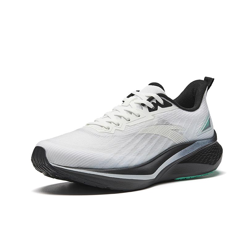Anta Rebound Abrasion Resistant Lightweight Breathable Slip Resistant Low top Running Shoes Men's White Blue Black 912625512-4
