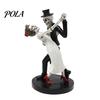 Topper per Torta da Tavolo per Giorno dei Morti di Halloween, Coppia di Scheletri Danzanti Statuetta, Ornamento Accattivante per Matrimonio Gotico, Statua di Amanti, Sposa Romantica