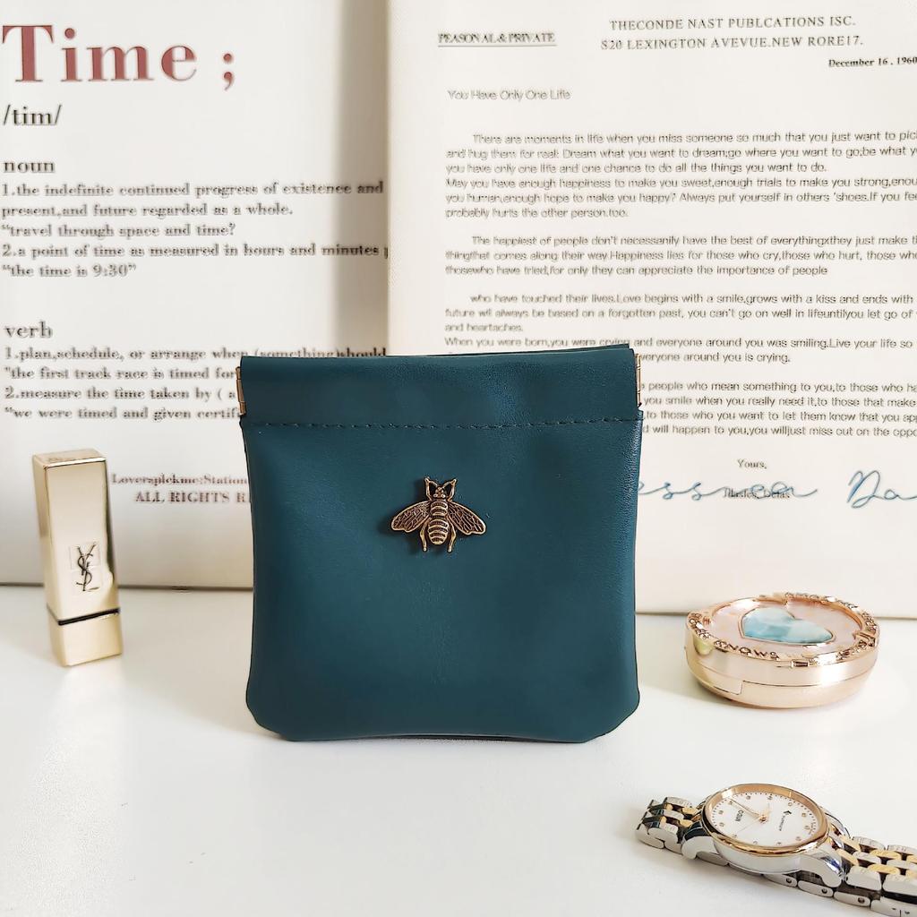 Elegante Bienen Schmuck- & Make-up Reisetasche mit automatischem Verschluss