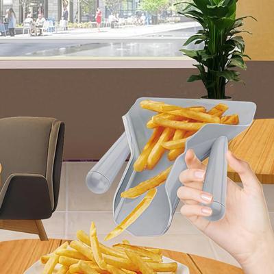 Lopata na brambůrky Dvouruční lopata na jídlo Naběračka na popcorn Špachtle na hranolky Restaurace Kuchyňské náčiní