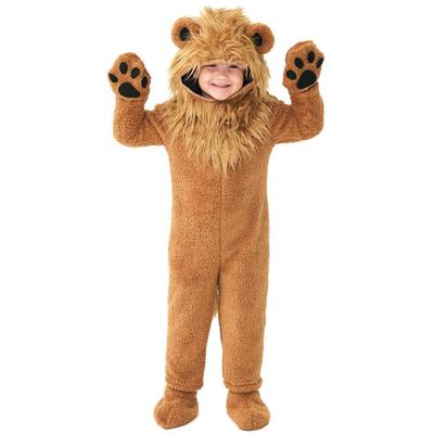 Children Girls Boys Animal Lion Jumpsuit Kids Halloween Cosplay Costumes Kindergarten Performance Role Play Outfit