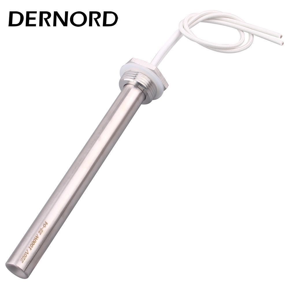 

DN25 Cartridge Immersion Heater Stainless Steel 304 Hot Water Rod 1kw/2kw/3kw Tubular Heating Element 220V 220V серебряный