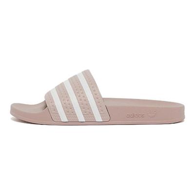Adilette Originais Sola Grossa Exterior Peça Única Confortáveis Duráveis Solado de Borracha Sandálias Slide Antidesgaste Sandálias Unisex Rosa IG0487