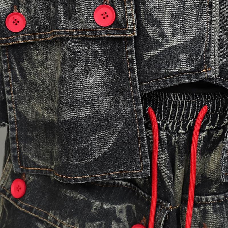 XITAO Street Trendy Women Denim Two Piece Sets GJ1233