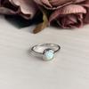 Silver Ring with Opal 0.415ct, Product Weight 2.02 G (1189450)